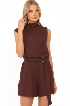 Zaia Belted Knit Romper
