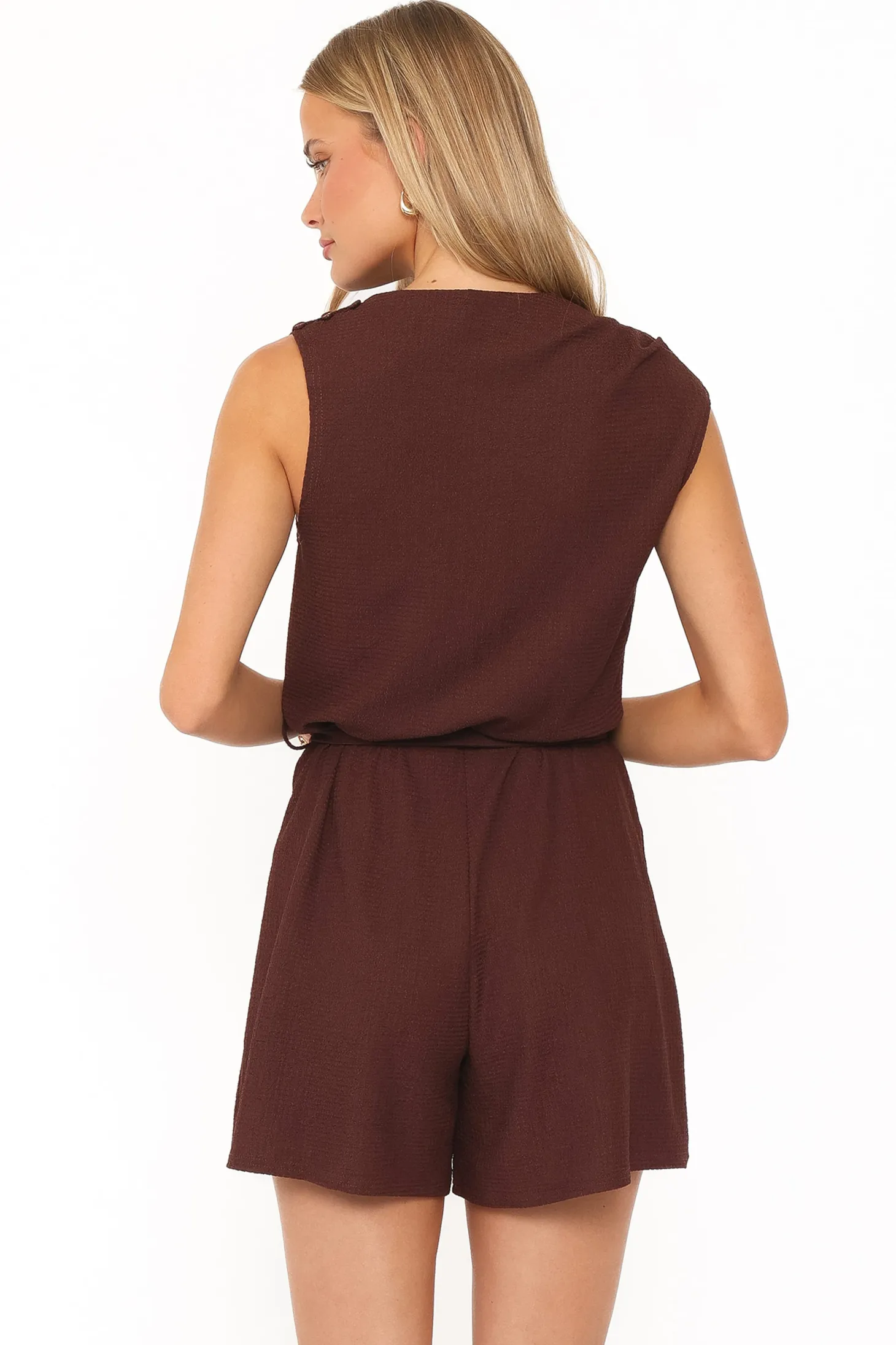 Zaia Belted Knit Romper