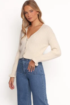 Zana Ribbed Ruffle Cuff Knit Sweater