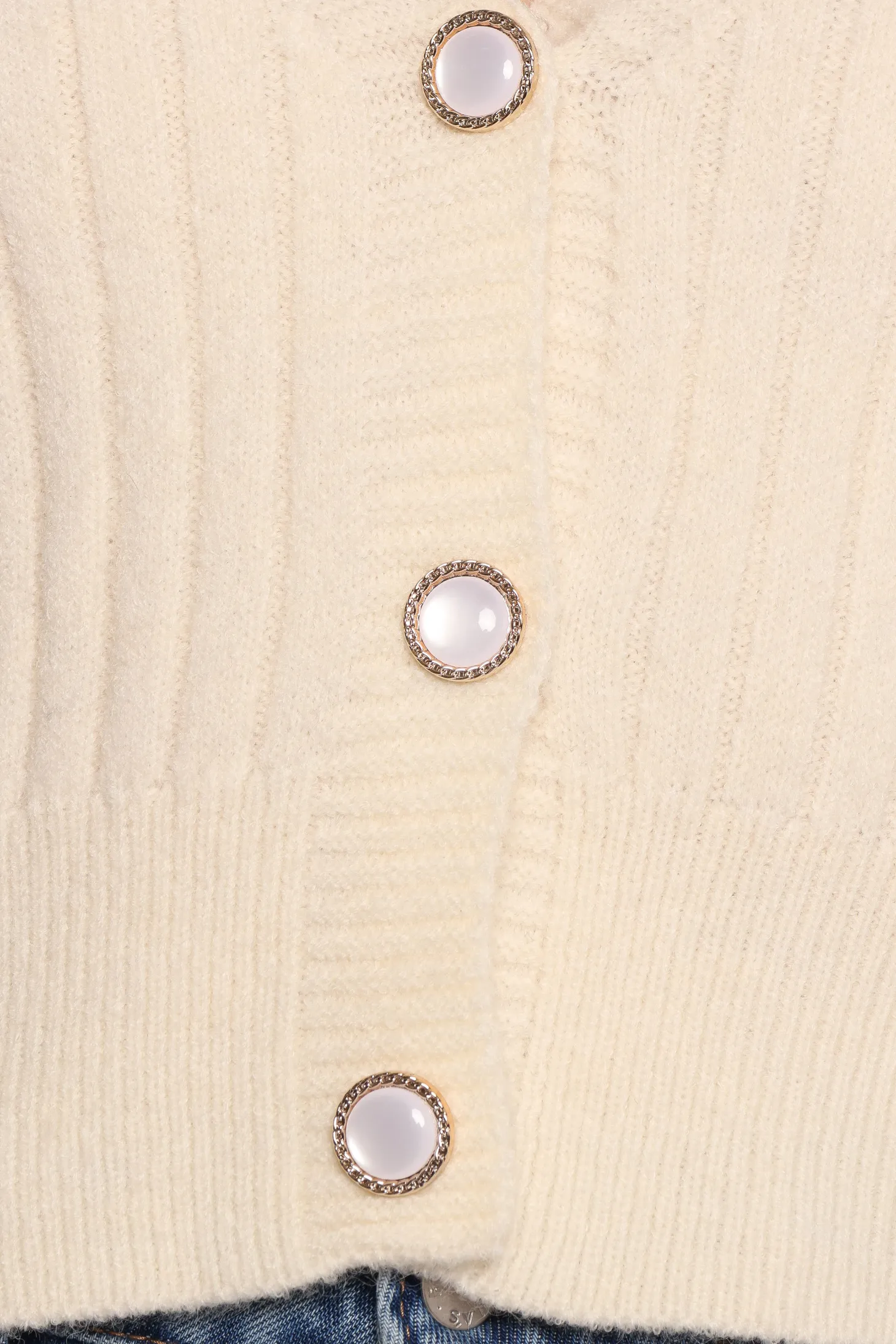Zana Ribbed Ruffle Cuff Knit Sweater