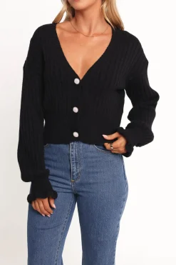 Zana Ribbed Ruffle Cuff Knit Sweater