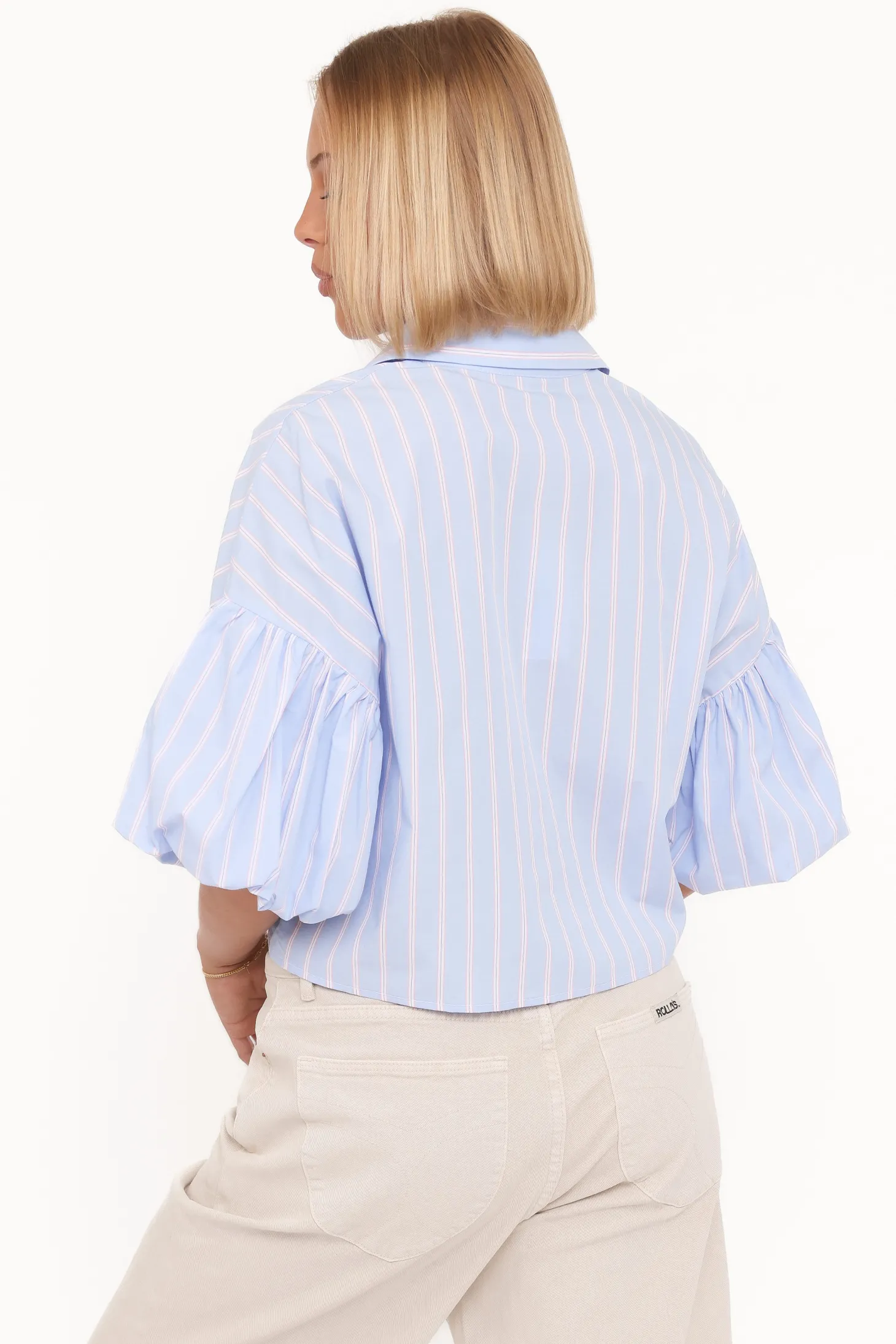 Zella Puff Sleeve Button Up Shirt
