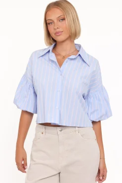 Zella Puff Sleeve Button Up Shirt