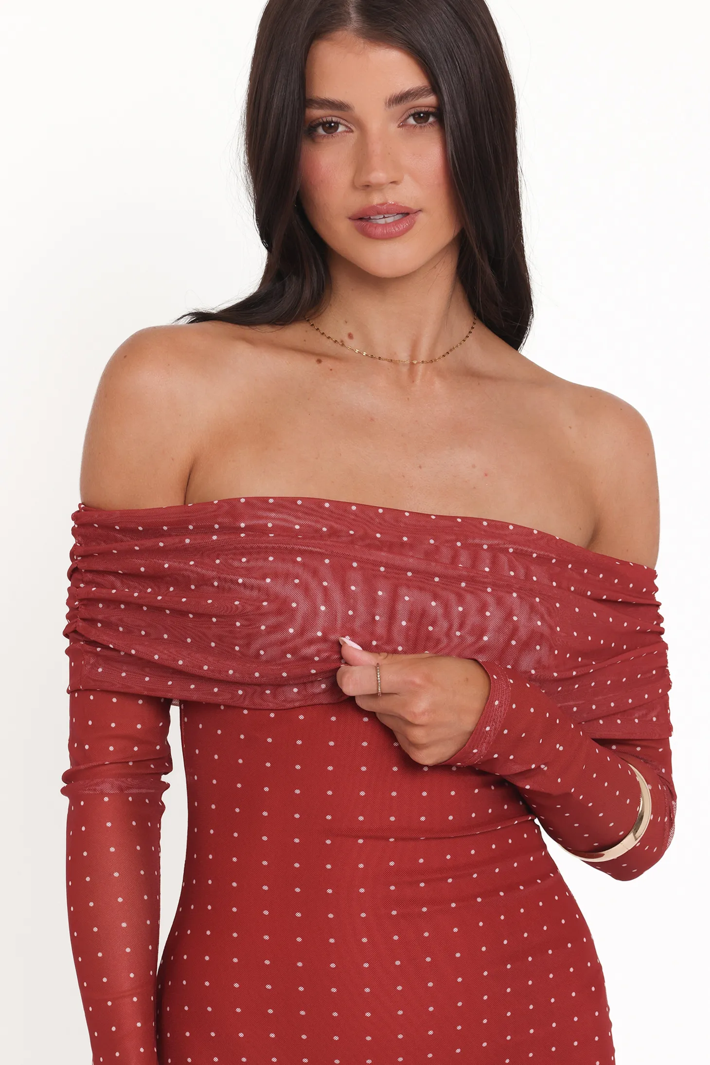 Zeva Off Shoulder Maxi Dress