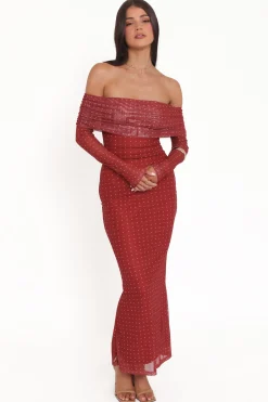 Zeva Off Shoulder Maxi Dress