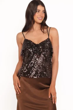 Zinnia Sequins Sleeveless Top