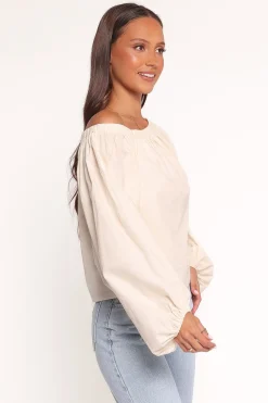 Zion Off Shoulder Long Sleeve Top