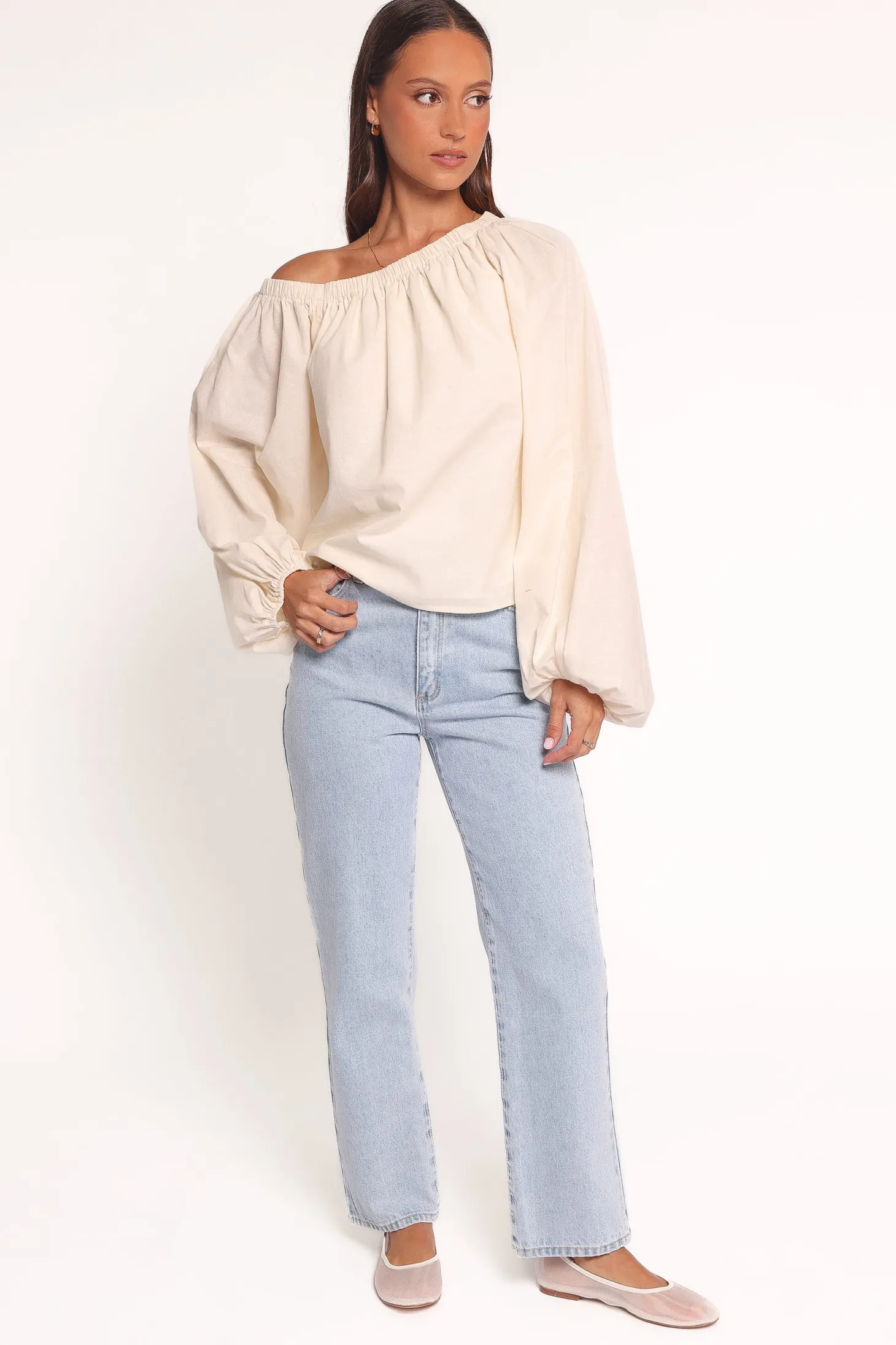 Zion Off Shoulder Long Sleeve Top