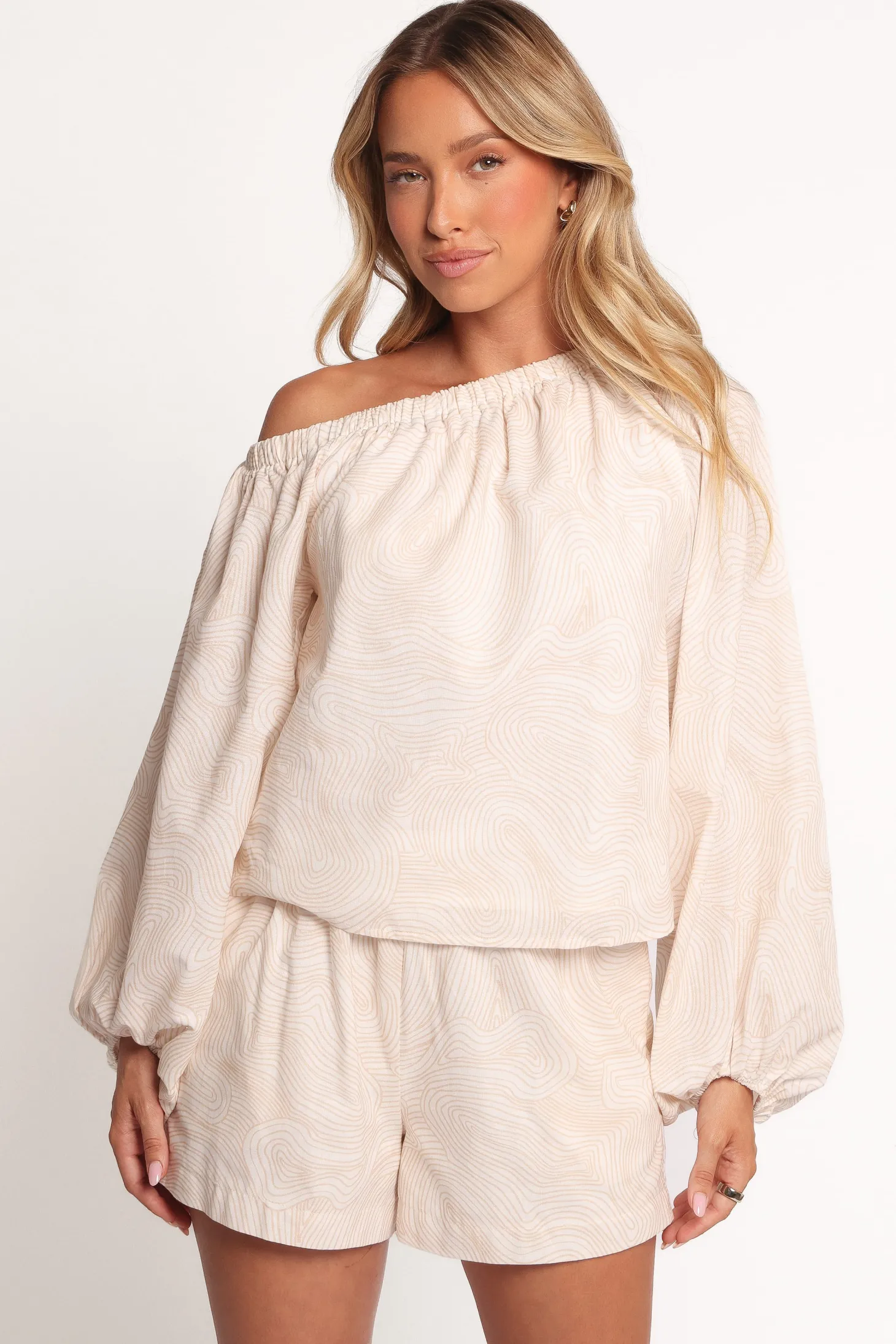 Zion Off Shoulder Long Sleeve Top