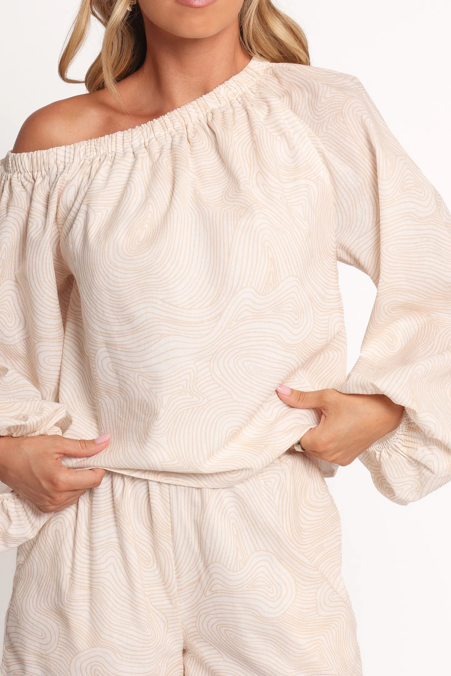 Zion Off Shoulder Long Sleeve Top