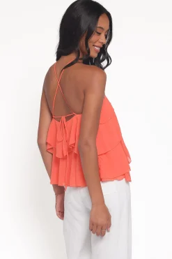 Zorina Halter Neck Chiffon Top