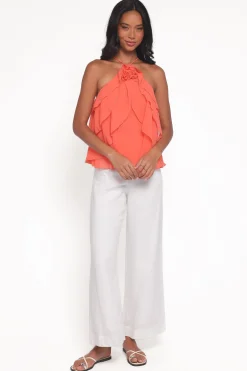 Zorina Halter Neck Chiffon Top