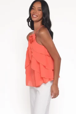 Zorina Halter Neck Chiffon Top