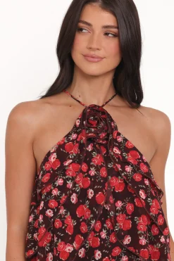 Zorina Halter Neck Chiffon Top