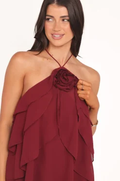 Zorina Halter Neck Chiffon Top
