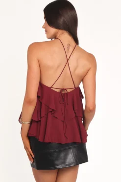 Zorina Halter Neck Chiffon Top