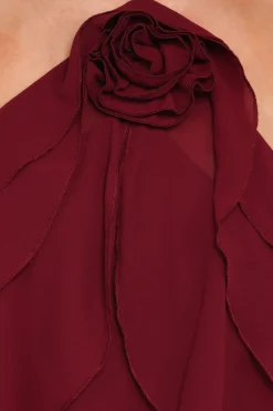 Zorina Halter Neck Chiffon Top
