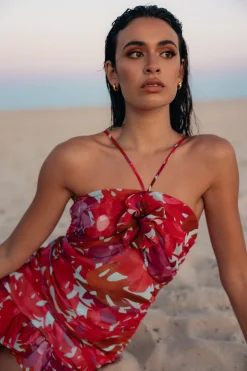 Zuri Rosette Mini Dress